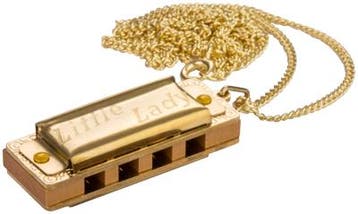 Hohner Little Lady C verguld met ketting, Muziek en Instrumenten, Verzenden, Nieuw