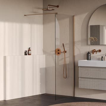 Brauer Oblivion - Inloopdouche - Helder Glas - 70 x 200 cm -, Ophalen of Verzenden, Nieuw, Rvs