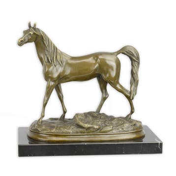 BRONZEN BEELD VAN IBRAHIM, HET ARABISCHE PAARD (Interieur), Verzenden, Nieuw