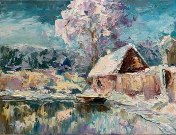 Vitaly Leshukov Soldatov (1968) - Winter Village Memory