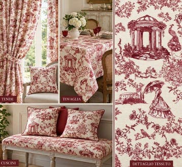 1639Prestigieus en exclusief Toile de Jouy-stof in dubbele