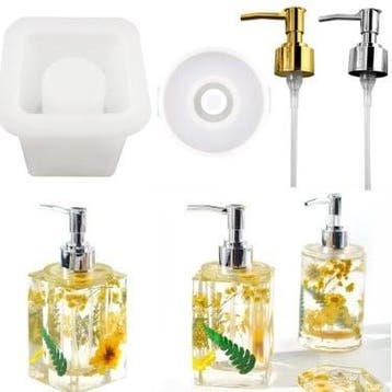 Siliconenmal Zeepdispenser hoekig Epoxy resin 16 cm per stuk, Ophalen of Verzenden, Nieuw