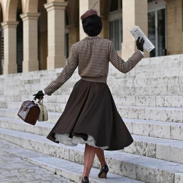 Utility Jacket in Brown Houndstooth, Verzenden, Nieuw