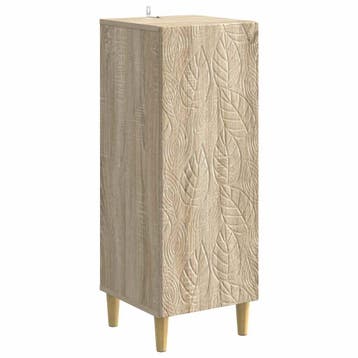 vidaXL Dressoir Sonoma Eiken 33 x 34,5 x 90 cm Bewerkt hout, Verzenden, Nieuw, Overige houtsoorten, Minder dan 50 cm