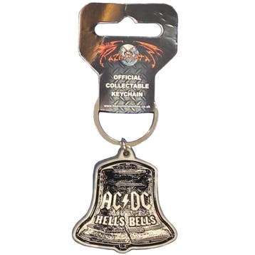 AC/DC Hells Bells Metalen Sleutelhanger, Verzenden, Nieuw