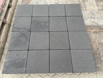 Veiling - 64,80 M2 Betonsteen Zwart 20x20x6 Cm, Tuin en Terras, Tegels en Klinkers, Nieuw