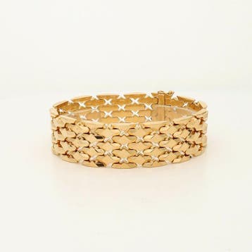 Armband - 18 karaat Geel goud, Sieraden, Tassen en Uiterlijk, Armbanden, Nieuw