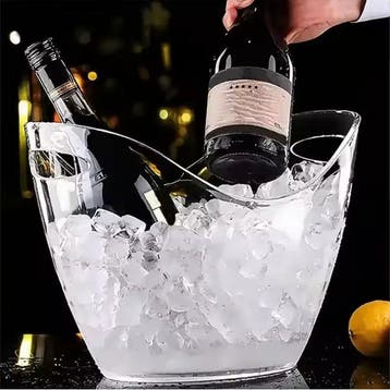 Transparante IJsemmer 4L Wijn en Champagne Koeler metHandvat, Verzamelen, Biermerken, Verzenden, Nieuw