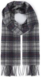 Barbour Sjaal Tartan Lamswol Grijs maat one size Heren, Verzenden, Nieuw, Barbour