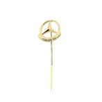 8 karaat vintage reversspeld met Mercedes Benz logo, Ophalen of Verzenden, Gebruikt, Overige kleuren, Goud