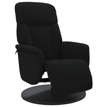 Luxe Relaxstoel Fluweel Zwart - Tweedekansje - Laatste Stuk, Overige materialen, Gebruikt, 75 tot 100 cm, Ophalen of Verzenden