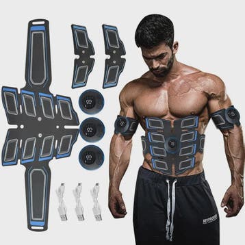 EMS Spierstimulator Set: Buikspier Trainer & Arm Trainer - U, Sport en Fitness, Verzenden, Nieuw