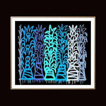 Nuno Barbedo (1983) - Blue union (XL Size Original Painting)