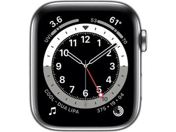 Apple Watch Series 6 40 mm roestvrij stalen kast zilver -, Verzenden, Zo goed als nieuw, Apple