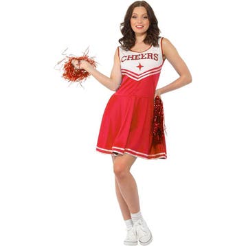 Cheerleader Kostuum Dames – Rood High School - Maat EEN-MAAT, Kleding | Dames, Ophalen of Verzenden, Nieuw