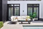 Suns Nardo aluminium loungeset Matt black met Naturel, Tuin en Terras, Tuinsets en Loungesets, Ophalen of Verzenden, Nieuw