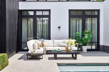 Suns Nardo aluminium loungeset Matt black met Naturel, Ophalen of Verzenden, Nieuw