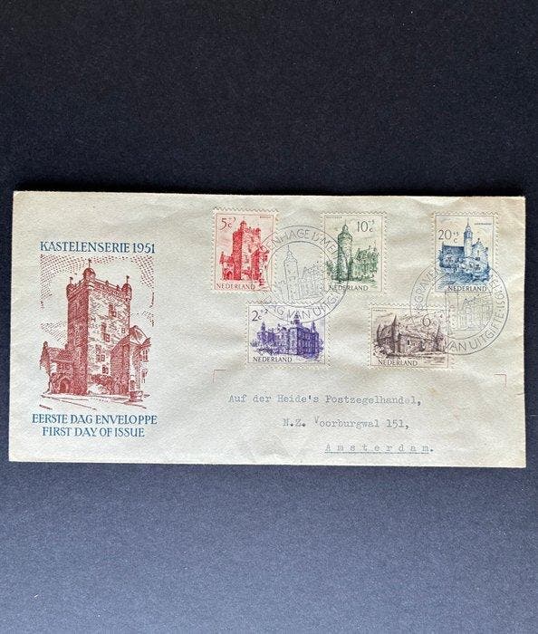 Nederland 1951 - FDC Zomer - NVPH E5, Postzegels en Munten, Postzegels | Nederland