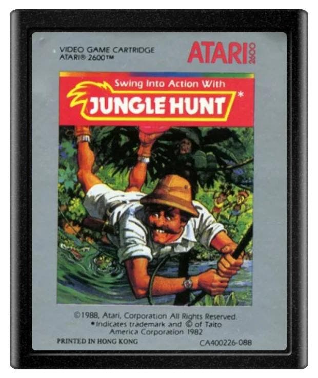 Jungle Hunt (Cart + Manual), Spelcomputers en Games, Games | Atari, Verzenden