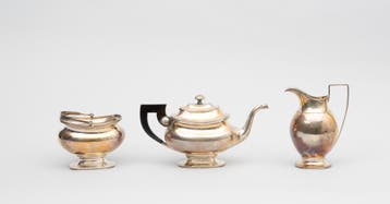 Driedelig zilveren theeservies, Holland, Den Haag, 1828-1836