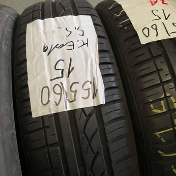 2 x Kumho Ecsta 155-60-15 Zomerbanden 5,5mm, Auto-onderdelen, Banden en Velgen, Gebruikt, Ophalen of Verzenden, Band(en), Personenwagen
