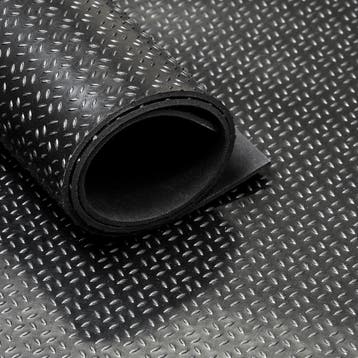 Rubber loper / rubbermat op rol Mini Diamant 3mm - Breedte, Verzenden, Nieuw