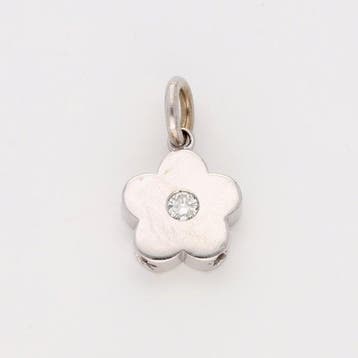 Hanger - 18 karaat Witgoud Diamant (Natuurlijk)