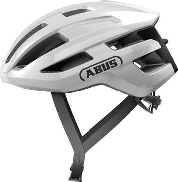 Abus PowerDome - Fietshelm Shiny White, Sport en Fitness, Wielrennen, Verzenden, Nieuw