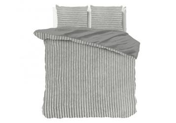 Rib Teddy Grijs - 140 x 200/220, Nieuw