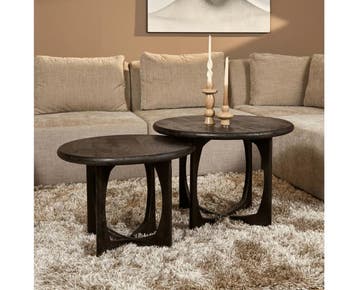Bijzettafel Milou | Zwart | 60 cm, Ophalen of Verzenden, Nieuw