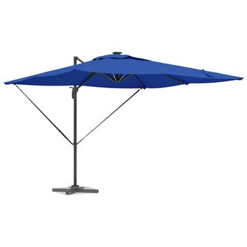 vidaXL Parasol Azure Blauw 286 x 284 x 270 cm Aluminium en, Verzenden, Nieuw, 2 tot 3 meter