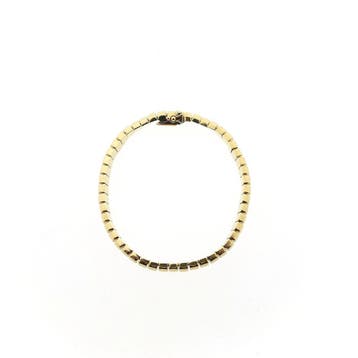 Gouden fantasieschakel armband (Schakelarmband), Sieraden, Tassen en Uiterlijk, Armbanden, Ophalen of Verzenden, Gebruikt, Goud