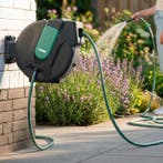 FERM automatische tuinslanghaspel - Type: HRA1013 | 25 meter, Tuin en Terras, Tuinslangen, Verzenden, Nieuw