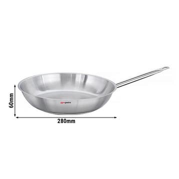 GGM Gastro | Braadpan - RVS - 3 liter - Ø 280mm - hoogte: |, Verzenden, Nieuw