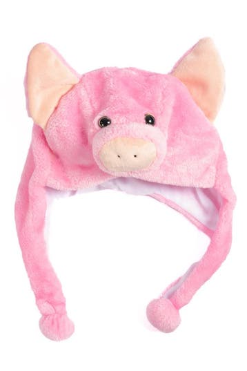 KIMU® Muts Flappen Varken Laplander met Oortjes Roze Ram Big, Ophalen of Verzenden, Nieuw