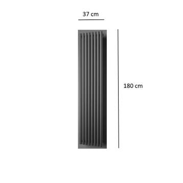 Designradiator Plieger Inox Melody 861 Watt Ronde Buizen, Ophalen of Verzenden, Nieuw