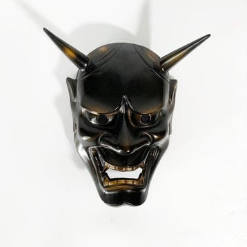 Mask - IJzer - Gietijzeren Hannya Noh-masker (Zonder