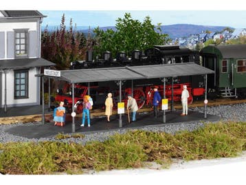 PIKO 62004 Überdachter Bahnsteig (Stations, Gebouwen), Ophalen of Verzenden, Nieuw