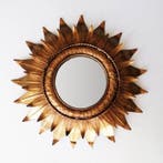 Wandspiegel - Kristal, IJzer - Zonnestraalspiegel – 55 cm, Antiek en Kunst