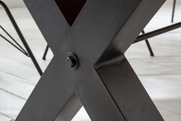 Massief houten eettafel THOR 200cm vintage bruin grenen, Ophalen of Verzenden, Nieuw