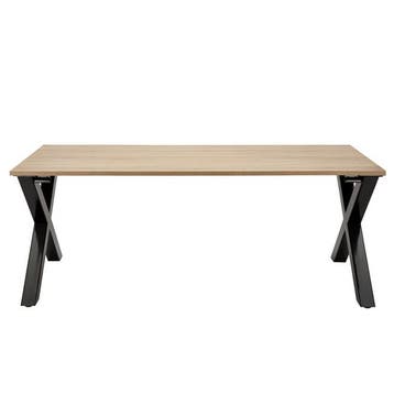 Vergadertafel op X-poot, 200x100cm, Overige plaatsen, Ophalen of Verzenden, Nieuw in verpakking, Tafel