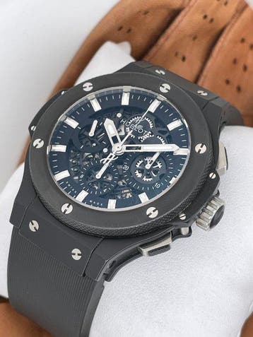 Hublot - Big Bang Aero Bang Skeleton Chronograph Automatic -, Sieraden, Tassen en Uiterlijk, Horloges | Heren, Nieuw