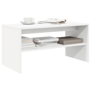 vidaXL Tv-meubel 80x40x40 cm bewerkt hout wit, Verzenden, Nieuw, Overige houtsoorten