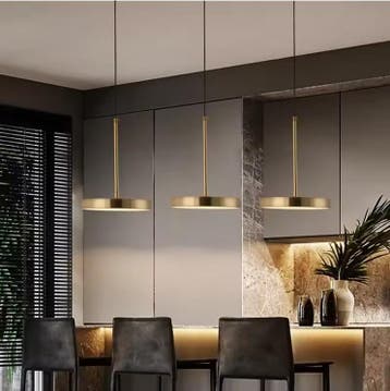 Nordic LED Hanglamp – Ronde Macaron Schijf Woonkamer Eettafe, Verzenden, Nieuw