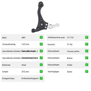 Draagarm Hyundai Grandeur 3.3 (TG) Van 2005-04 tot 2010-12 -, Verzenden, Nieuw, Hyundai