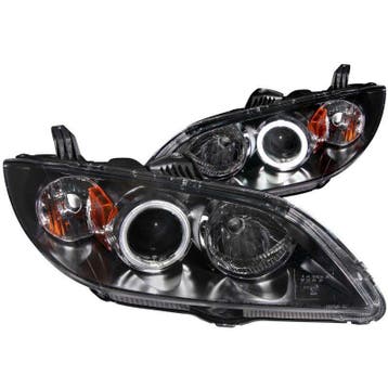ANZO 2004-2008 Mazda 3 Projector Headlights w/ Halo Black, Ophalen of Verzenden, Nieuw