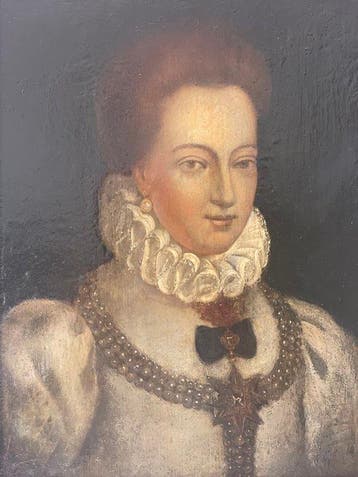 European school (XVI-XVII) - Portrait of a Noblewoman in