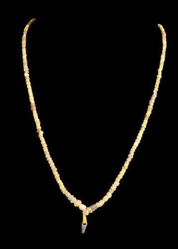 Oud-Romeins Geel Glas Kralenketting (Zonder minimumprijs)