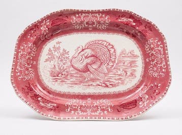 Copeland Spode - Serveerschaal - terracotta, Antiek en Kunst
