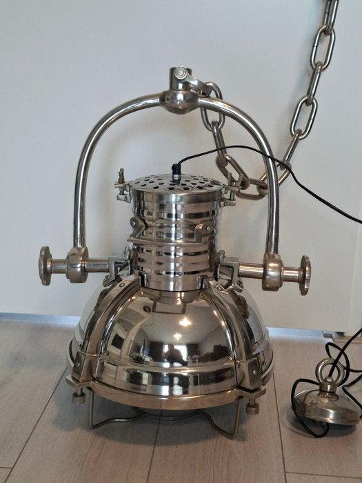 Lamp - Zoeklicht industriële - Aluminium - Nautische, Antiek en Kunst, Antiek | Wandborden en Tegels